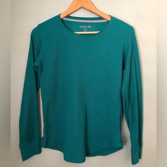 Starting Point Thermal Teal Long Sleeve Womens Medium - Picture 1 of 6